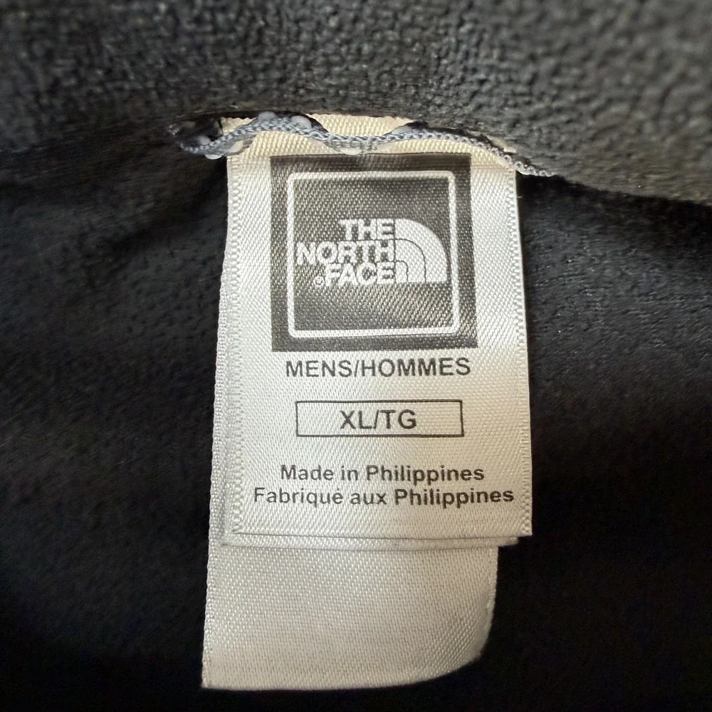 The North Face Sweater Mens XL Black 1/4 Zip Fleece Mock Neck Pullover Top